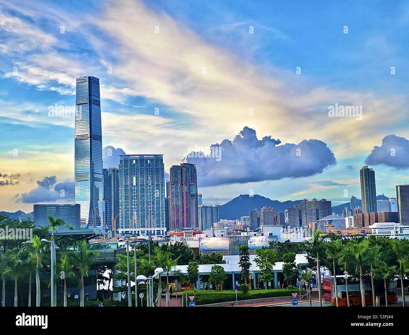 A picturesque afternoon in Hong Kong. - Smartphone Captured Stock Image