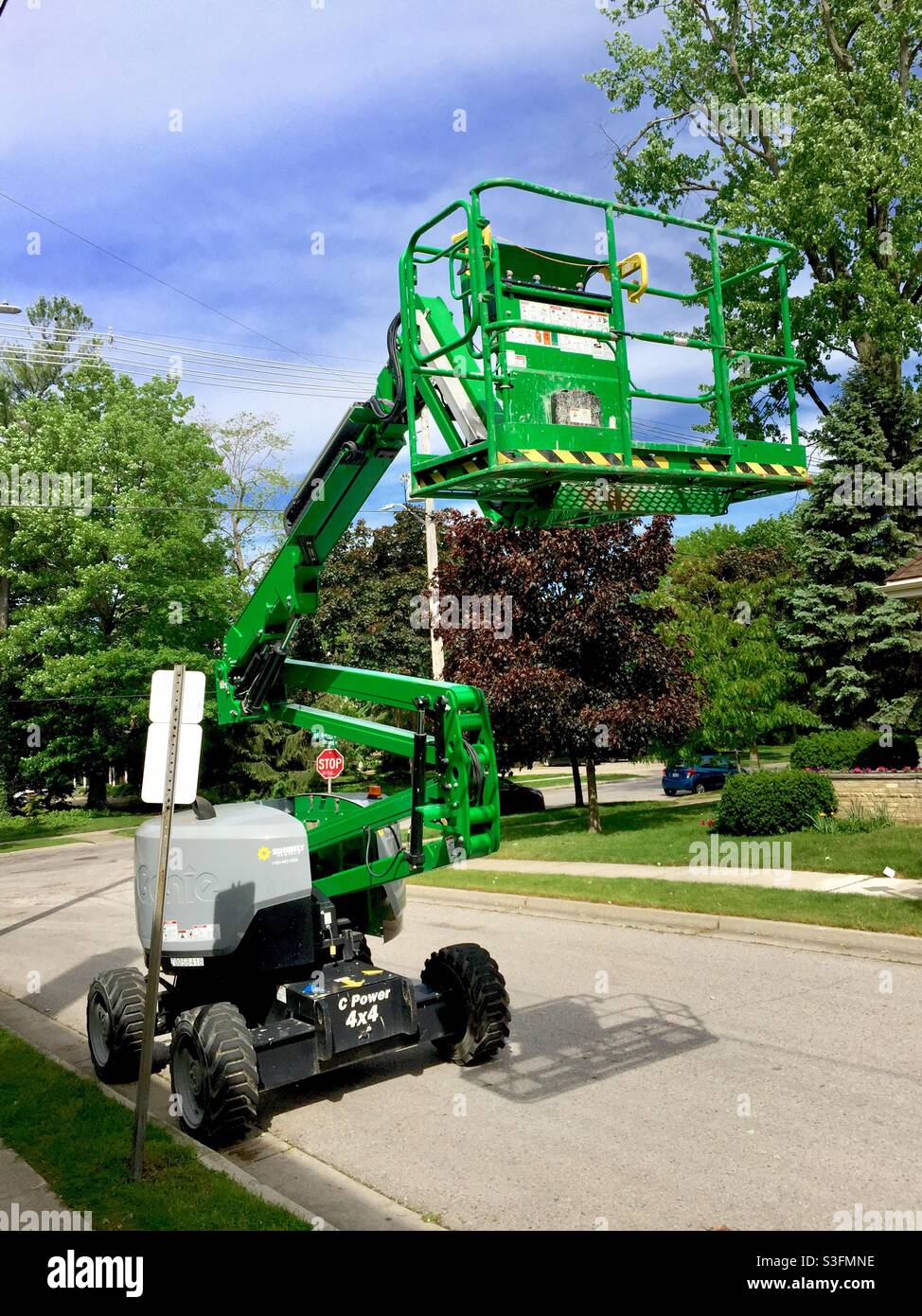Lift on the street, Ontario, Canada - Smartphone Captured Stock Image