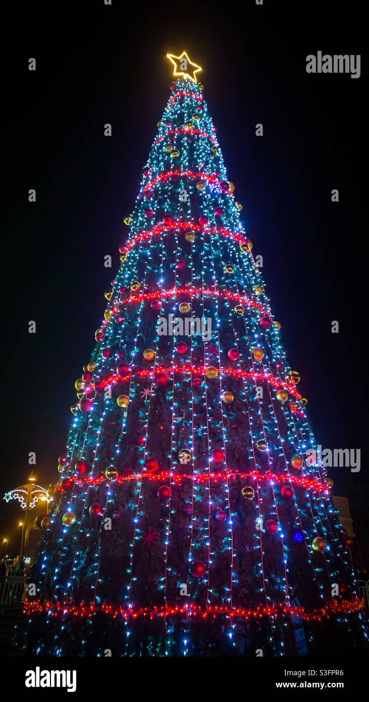 Christmas Tree in Jaffa, Israel Stock Photo - Alamy