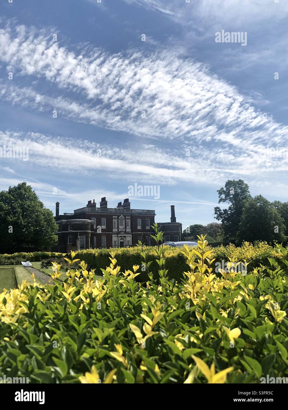 The Ranger’s House, Blackheath, Greenwich England. The house exterior is the Bridgerton family home in the Netflix series of the same name. - Smartphone Captured Stock Image