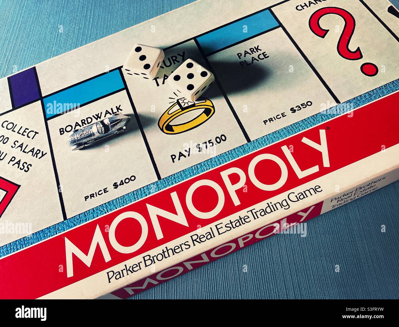 Monopoly is a real estate trading board game, USA Stock Photo - Alamy