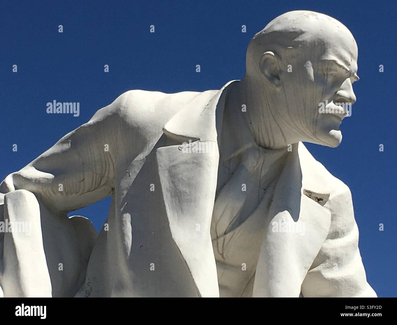 Lenin statue in Vidnoye, Moscow Region, Russia. Stock Photo