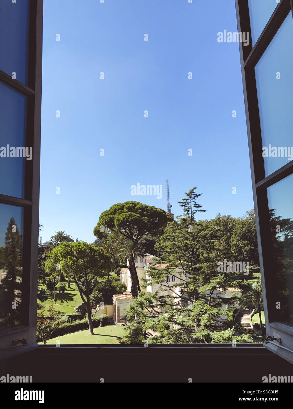 The gardens of The Vatican - Smartphone Captured Stock Image