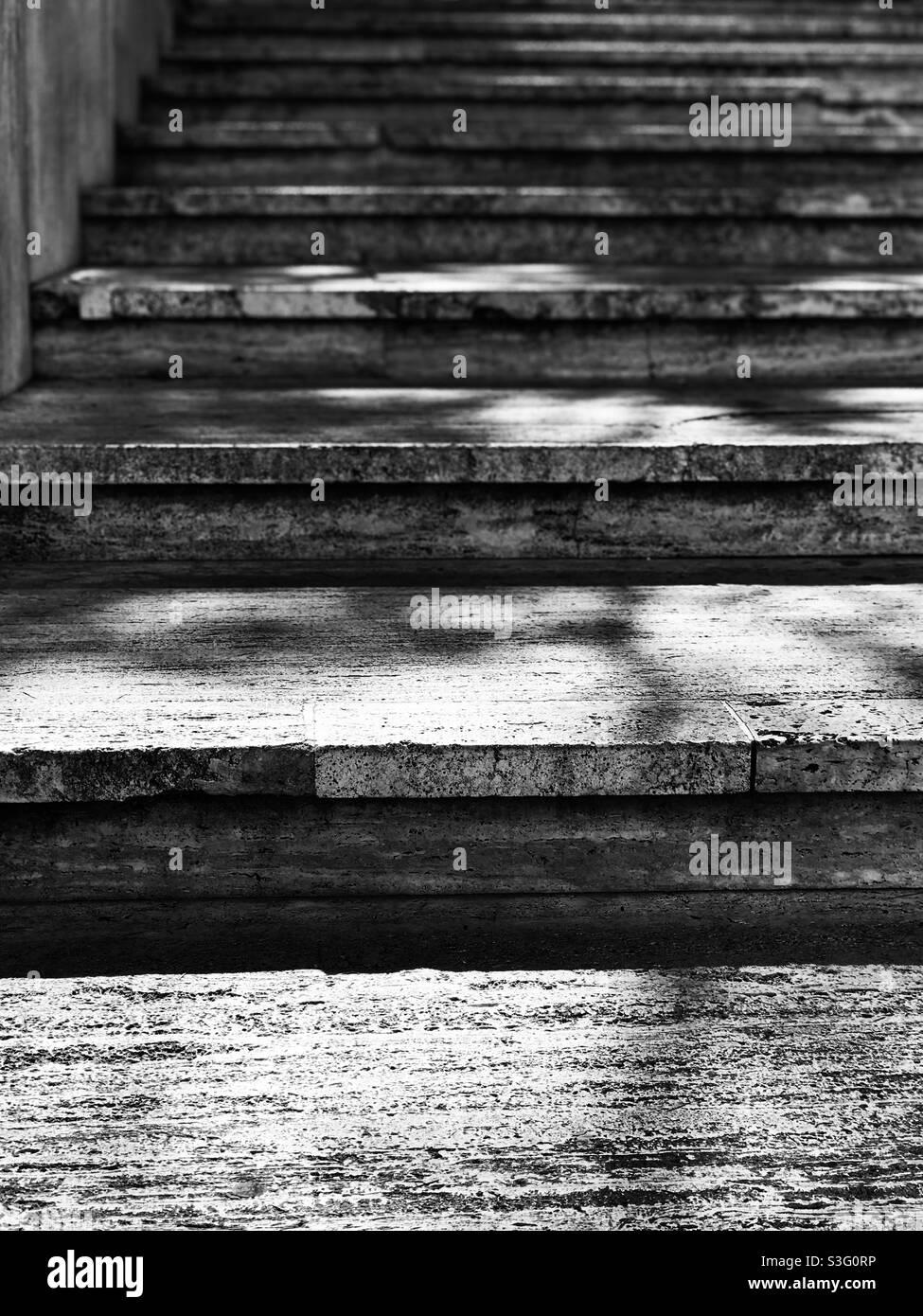 Shaded steps Stock Photo
