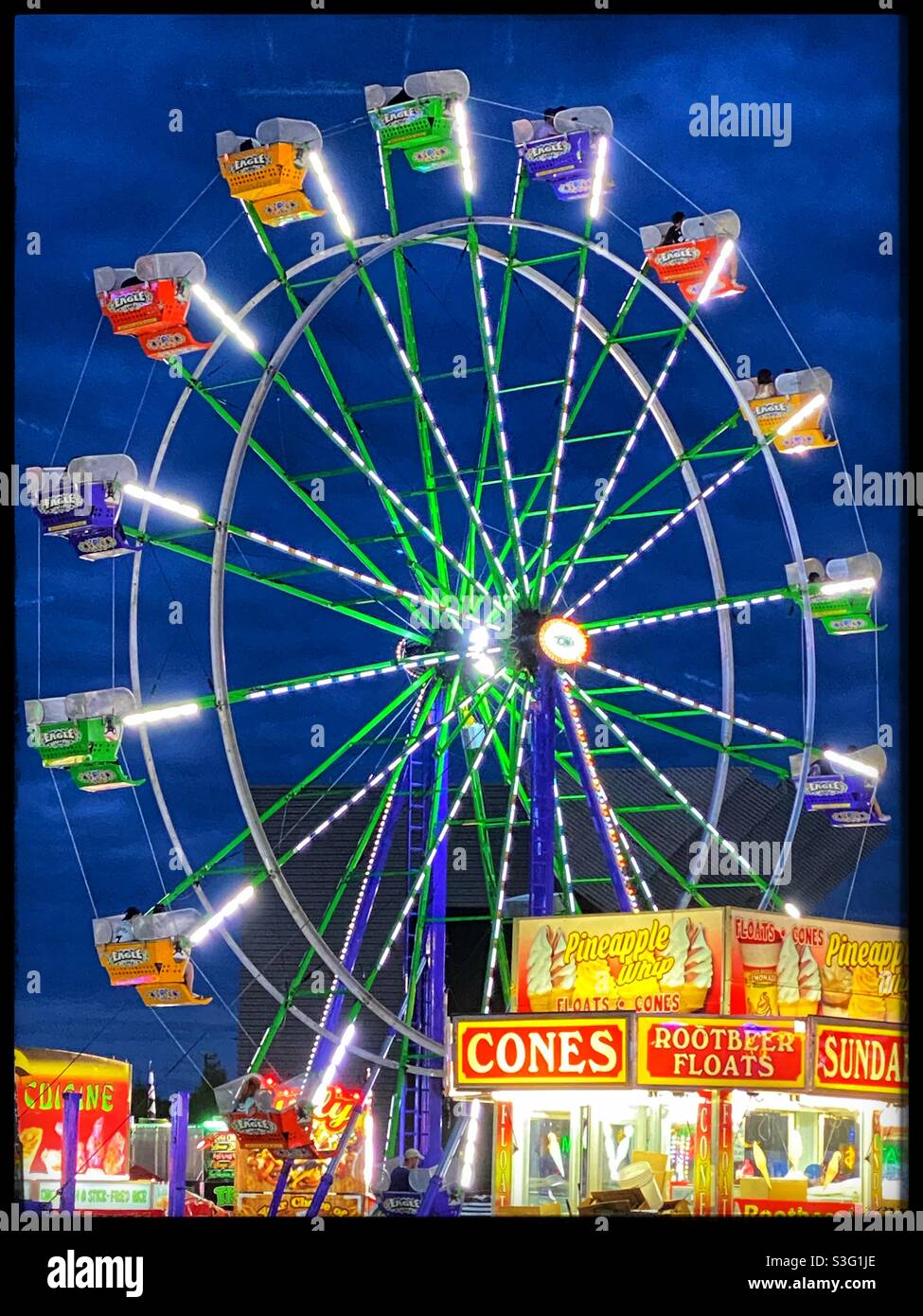 Ferris wheel at the carnival Stock Photo