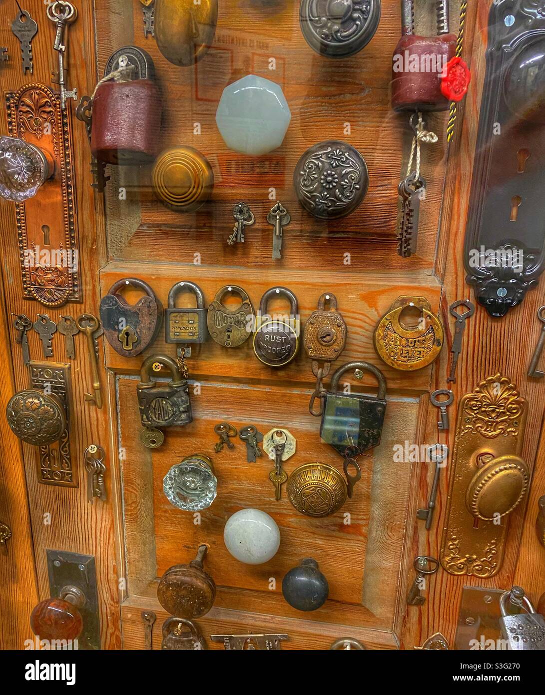 Locks and knobs Stock Photo Alamy