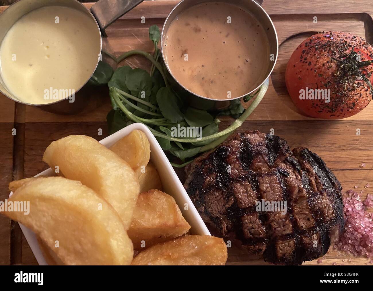 Steak Night! Stock Photo
