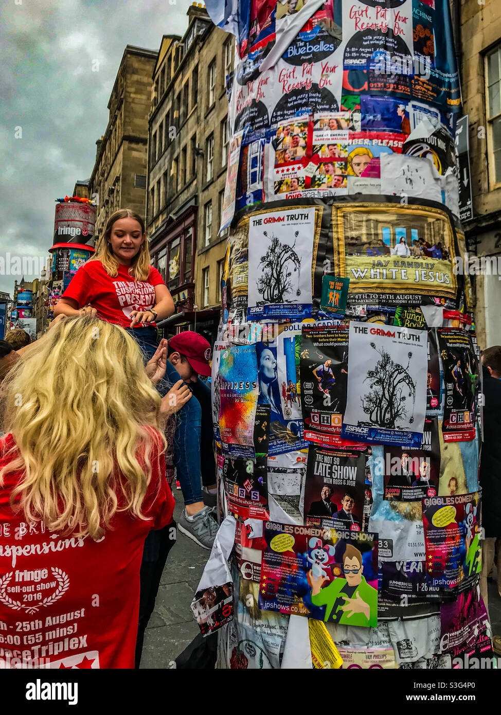 Edinburgh fringe festival posters Stock Photo Alamy