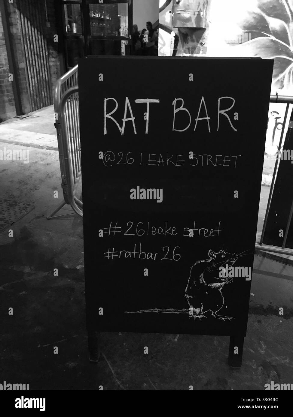 Rat Bar, The Vaults, Waterloo, London - Smartphone Captured Stock Image