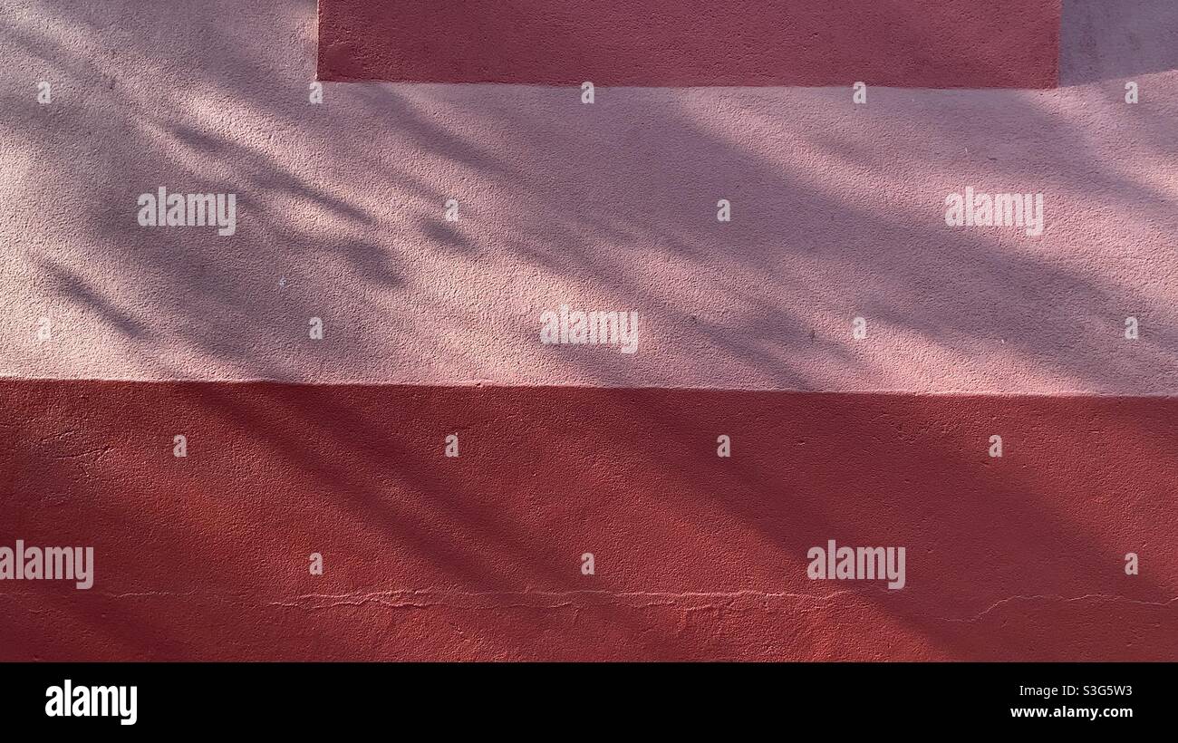 Cemented wall with light and shade - Smartphone Captured Stock Image