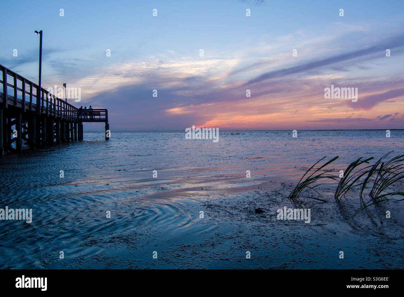 Gulf Coast Sunset Stock Photo