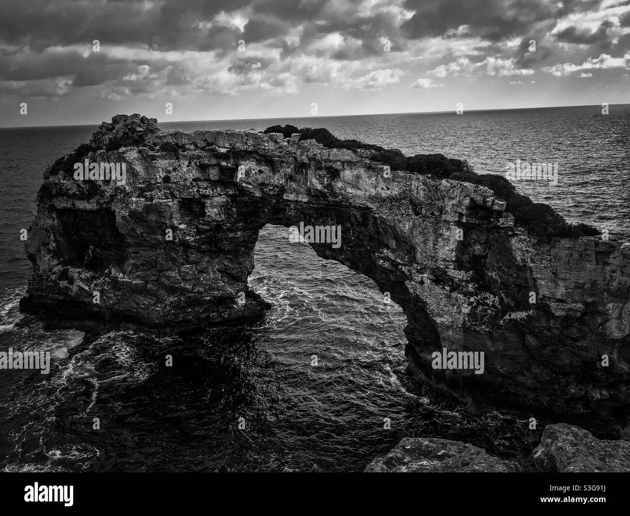 Ea Pontas arch, Santanyi, Mallorca - Smartphone Captured Stock Image