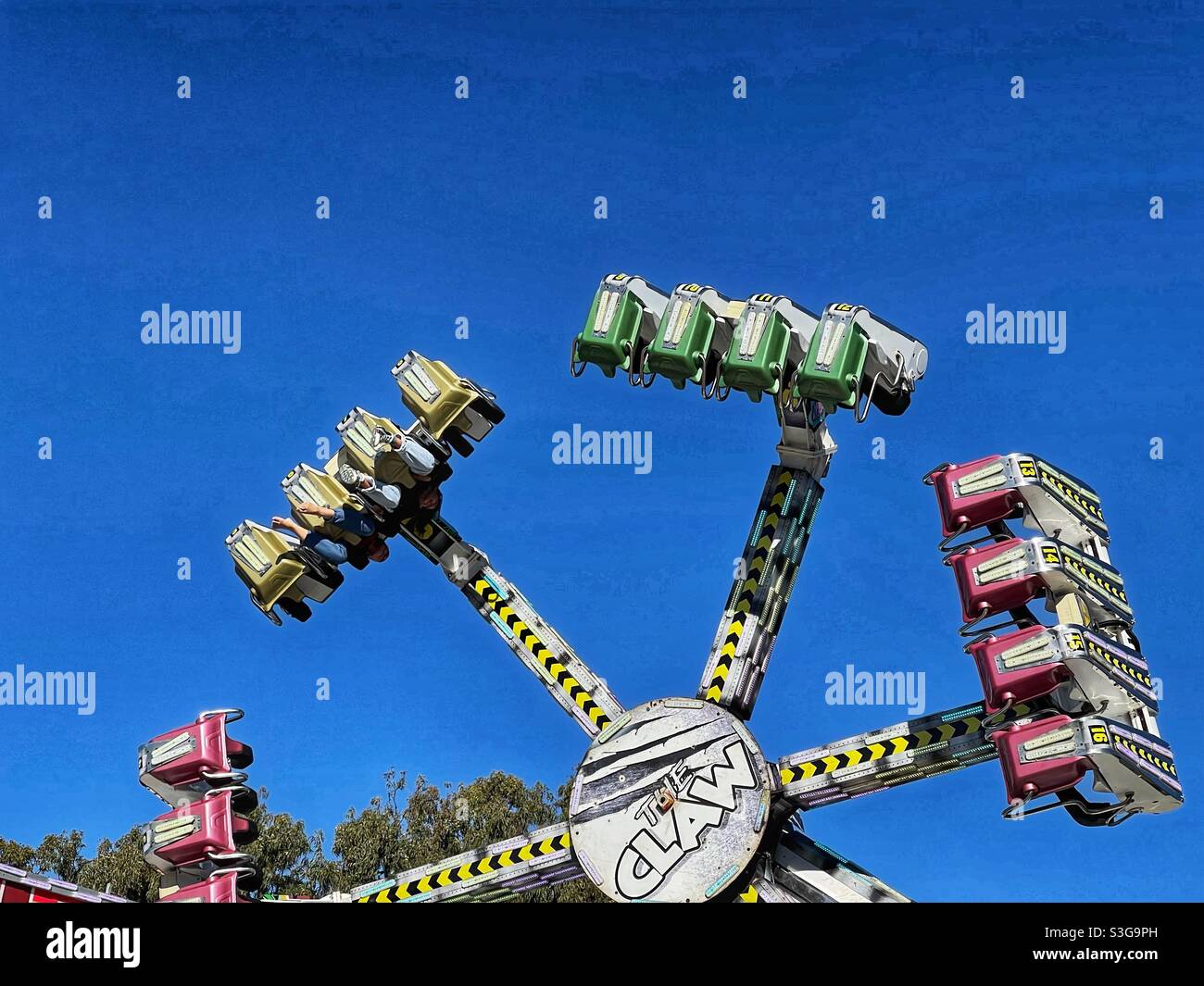 Carnival ride at the Redcliffe Show, Queensland, Australia - Smartphone Captured Stock Image