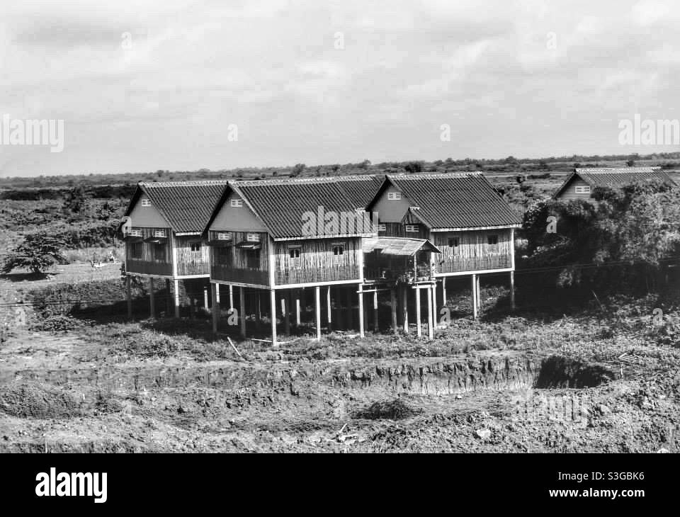 Early days people build their house in the plain. - Smartphone Captured Stock Image
