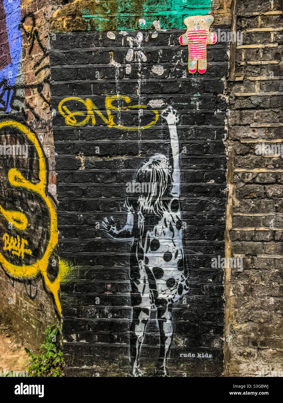 Street art, Camden, London - Smartphone Captured Stock Image