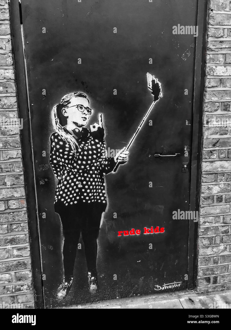 Street art, Camden, London - Smartphone Captured Stock Image