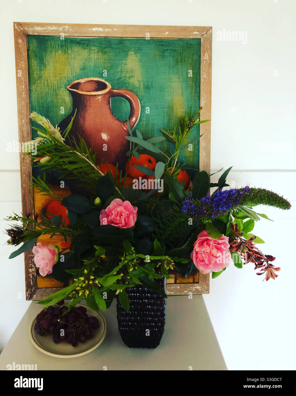 Flowers picked & arranged from the garden and from the neighbourhood