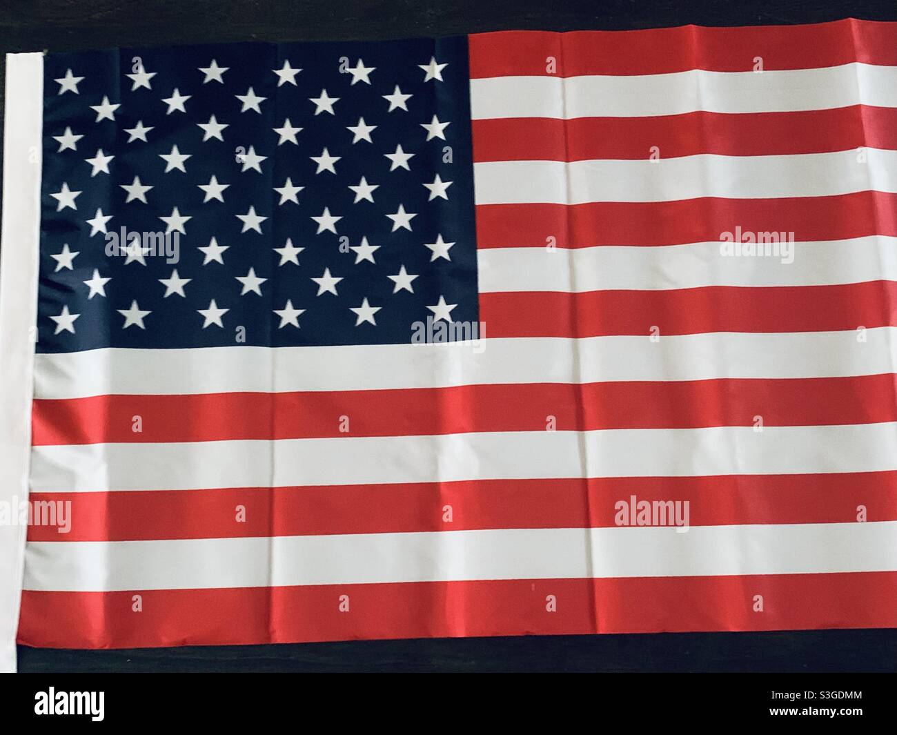 American flag red, white and blue Stars and Stripes forever Stock