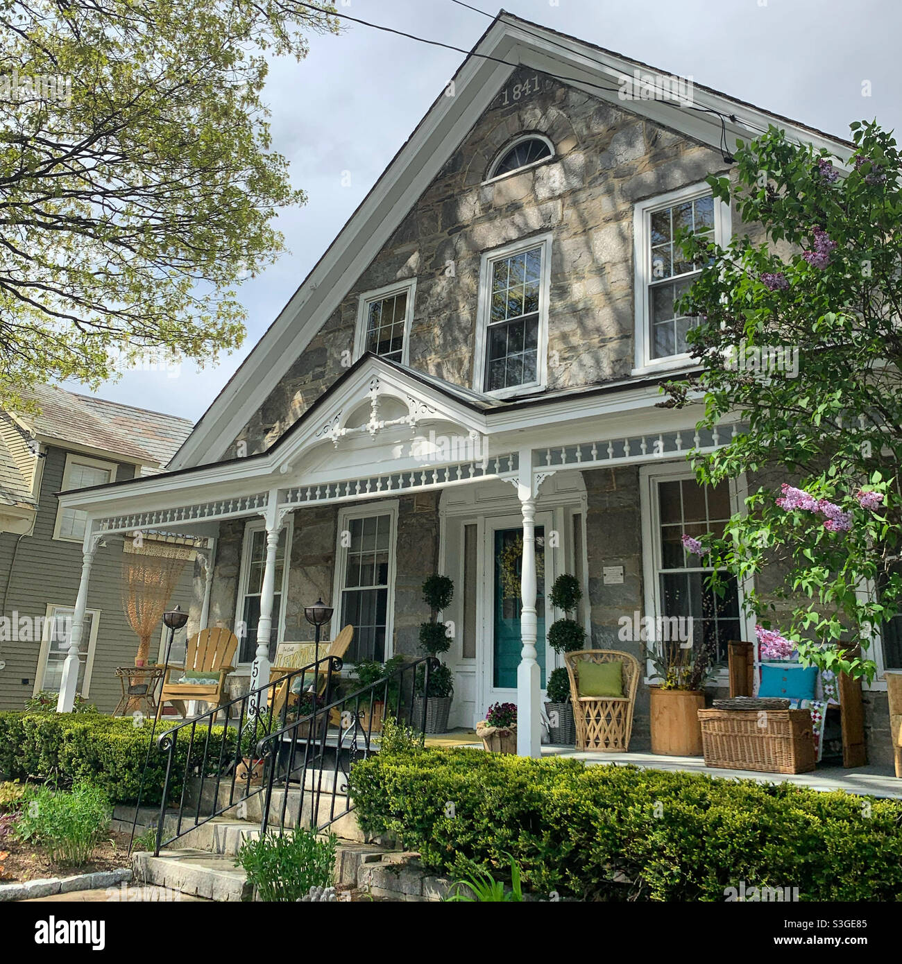 May, 2021, stone house, Chester, Windsor County, Vermont, United States Stock Photo Alamy