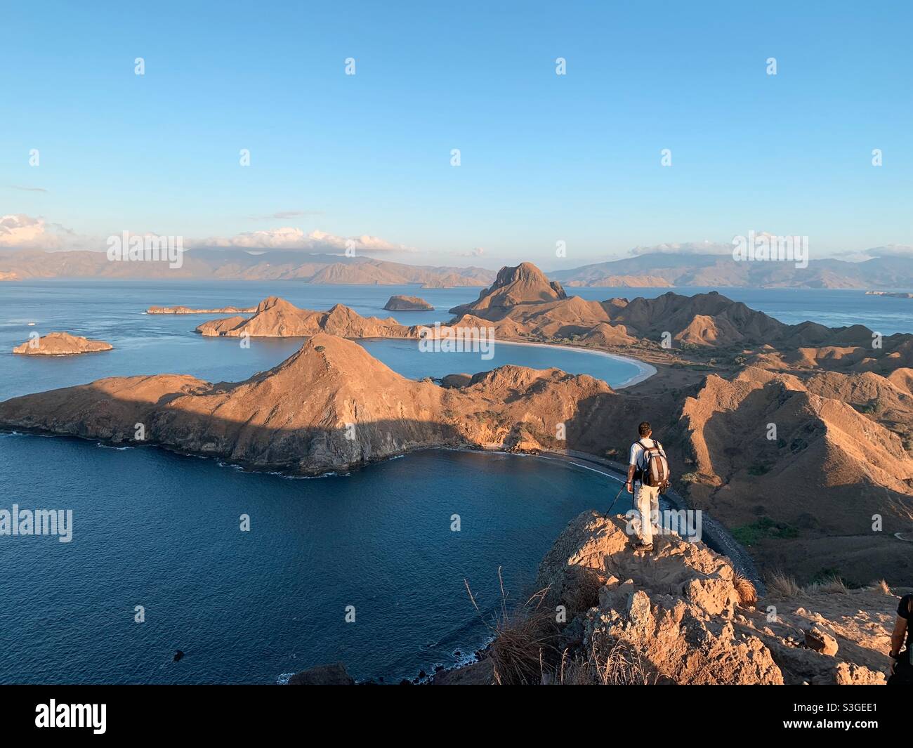 Padar Island in Flores Province Indonesia Stock Photo
