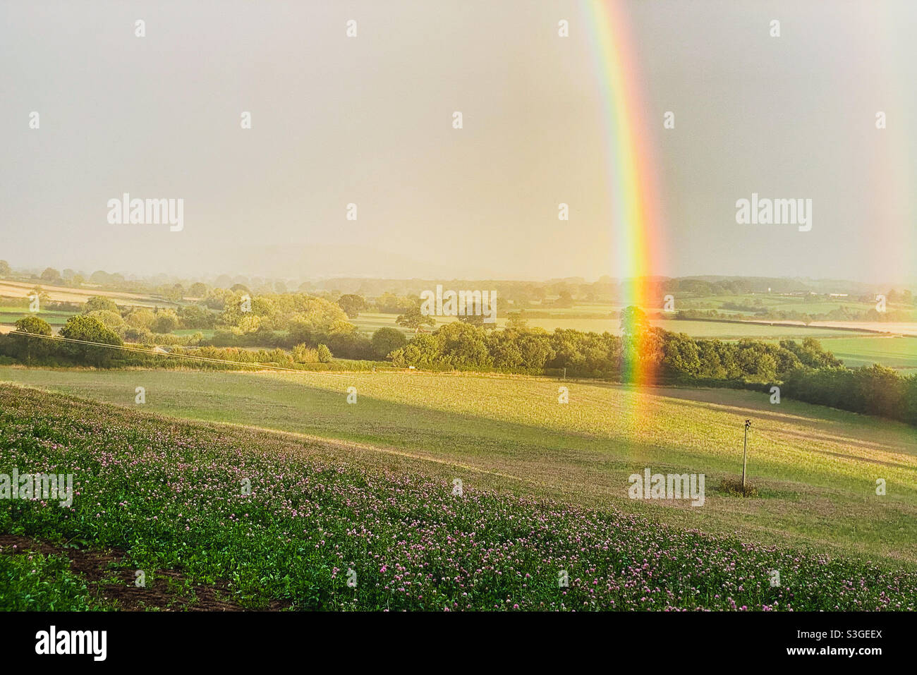 The end of the rainbow - Smartphone Captured Stock Image