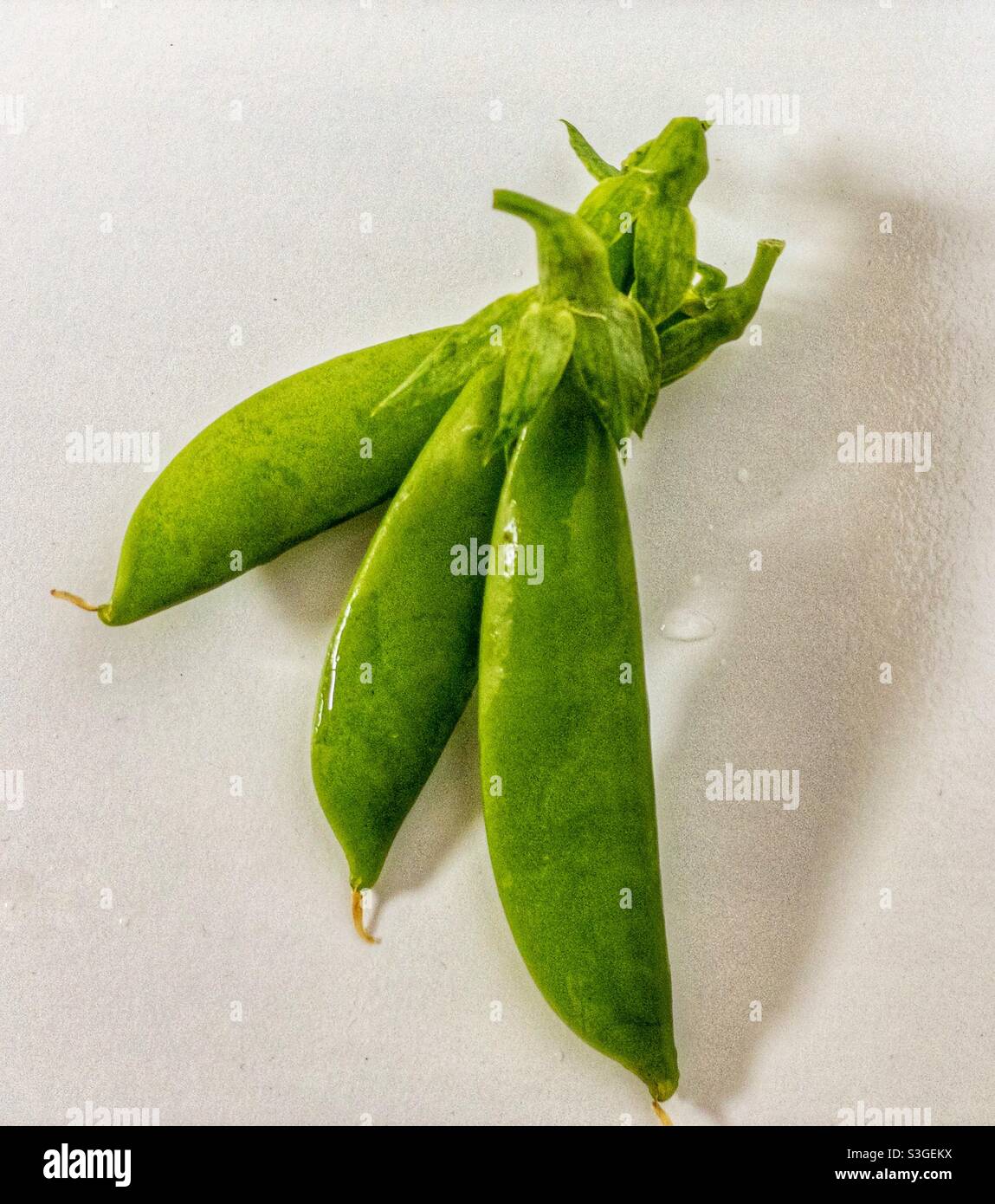 Sugar snap peas. - Smartphone Captured Stock Image