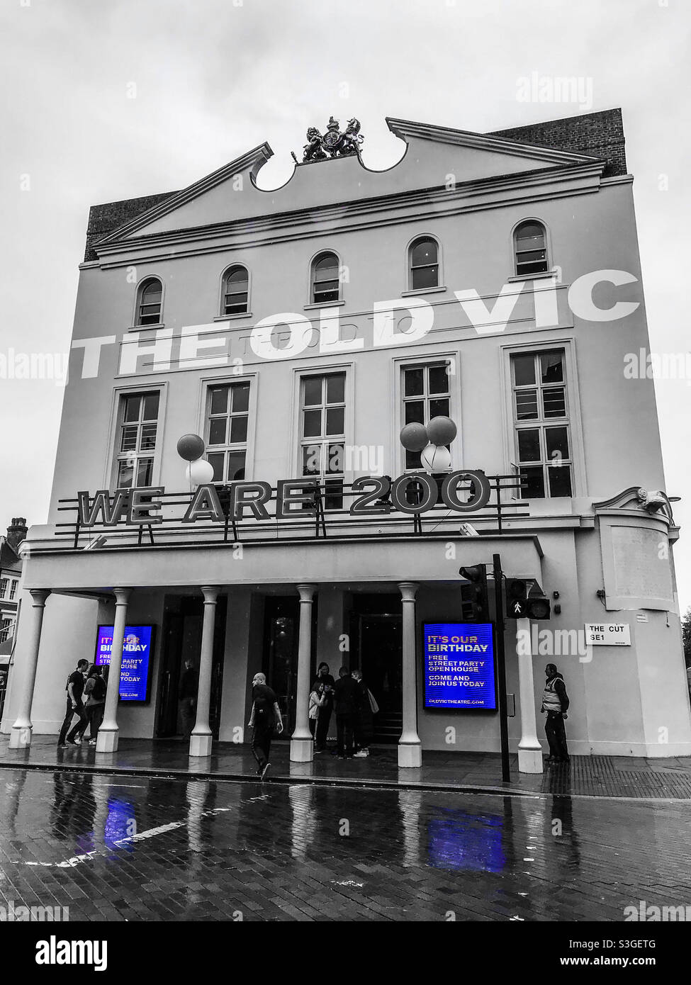 The Old Vic theatre in London at 200 years old - Smartphone Captured Stock Image