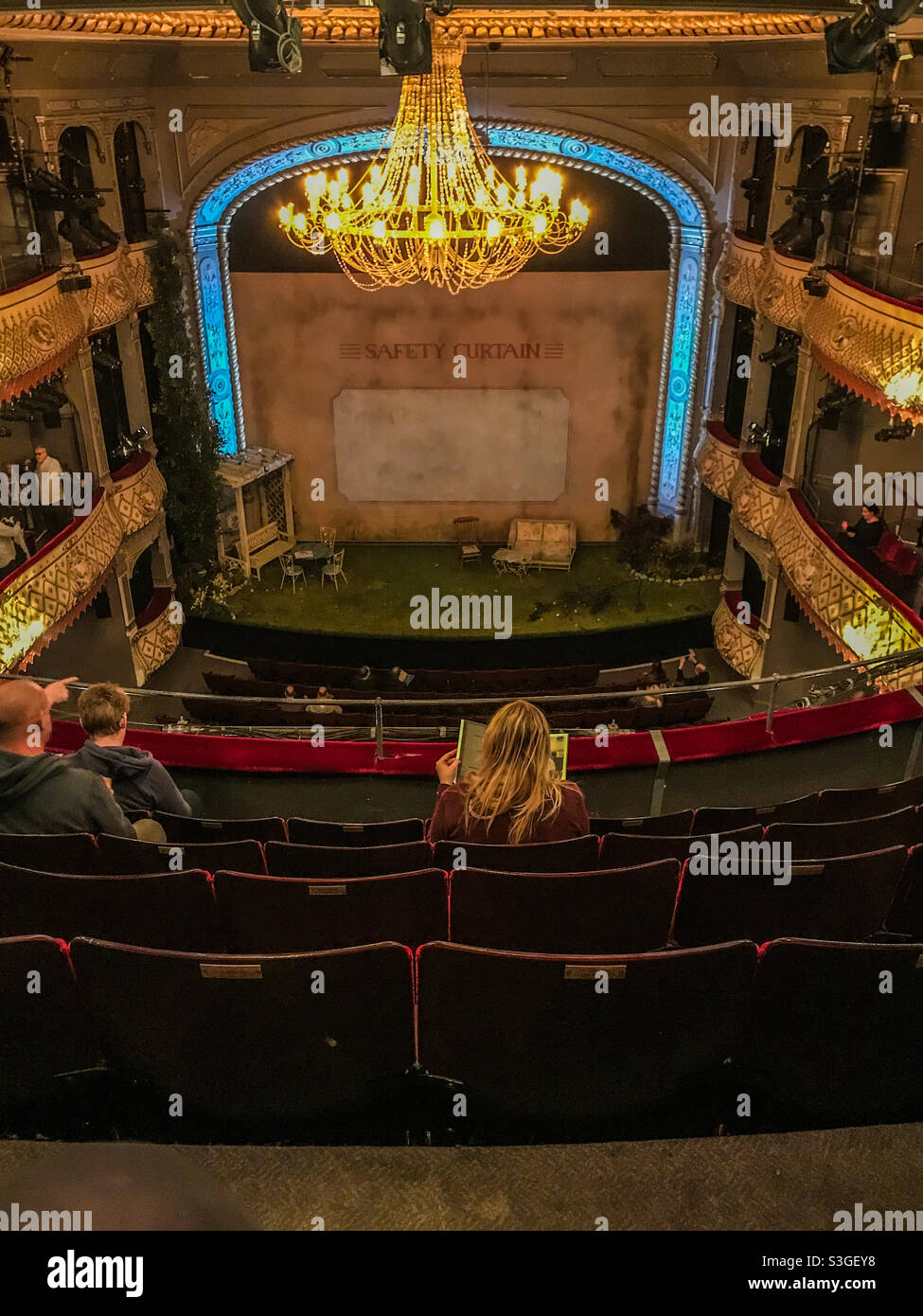The Old Vic theatre auditorium, London - Smartphone Captured Stock Image