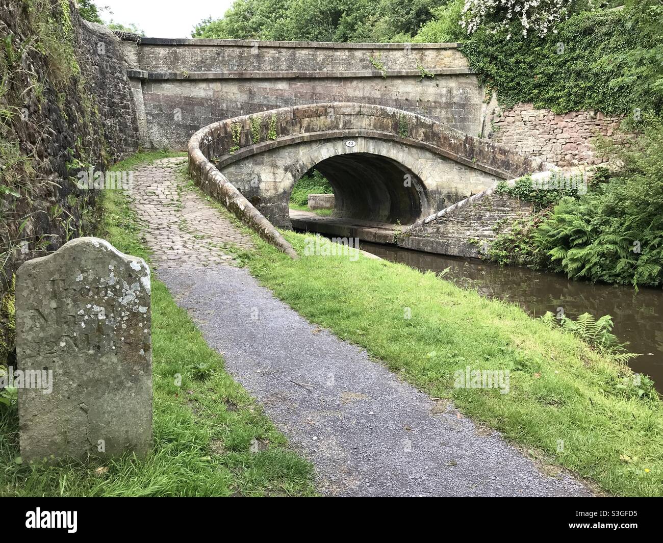 Bridge number 43 on the Macclesfield Canal - Smartphone Captured Stock Image