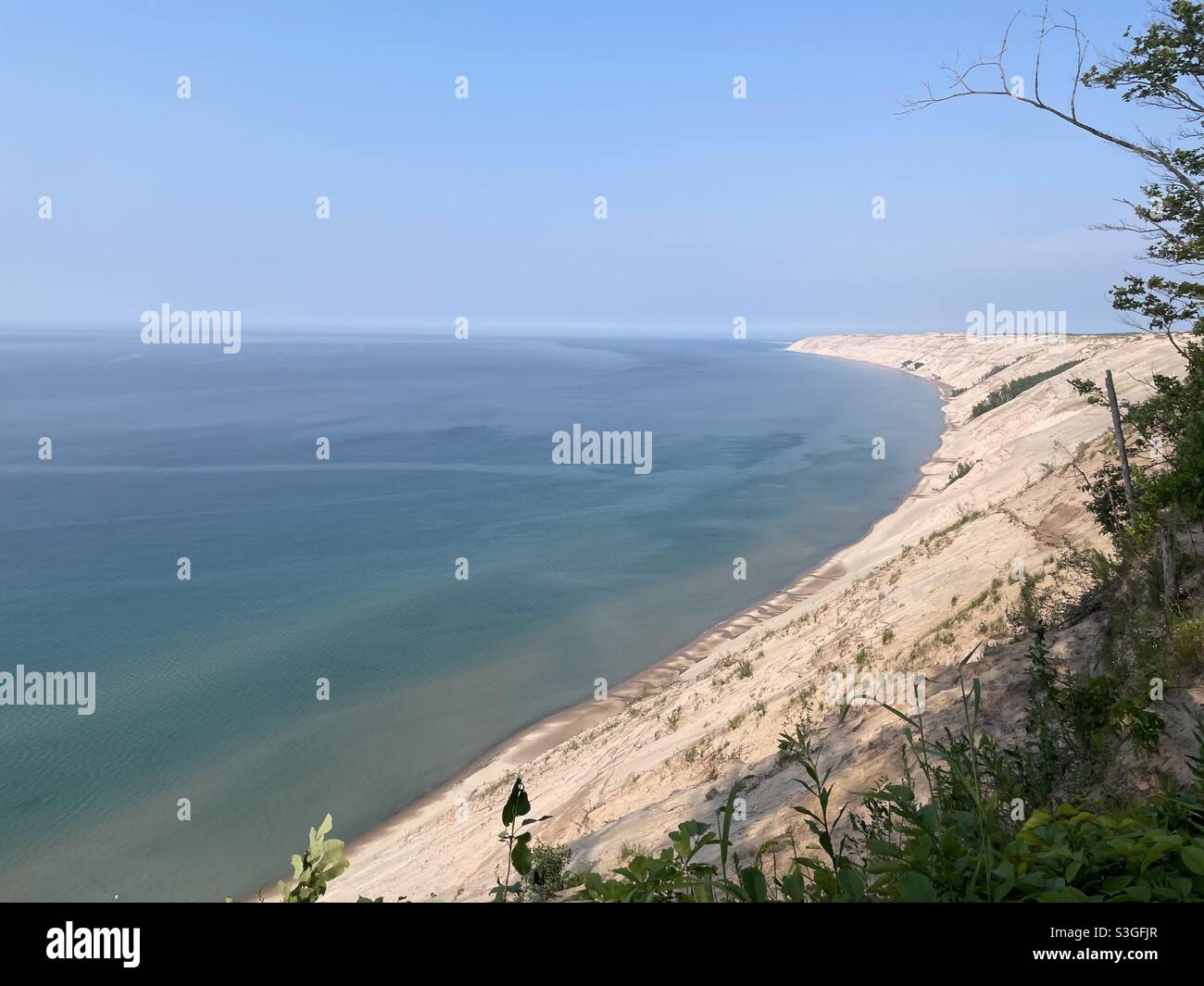 Sand dunes for miles Stock Photo