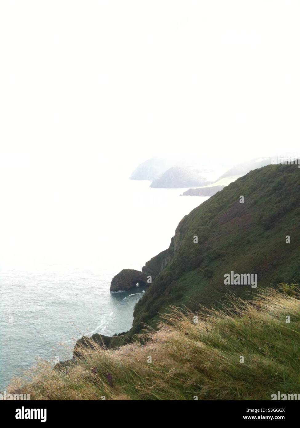 North Devon coastal path Stock Photo