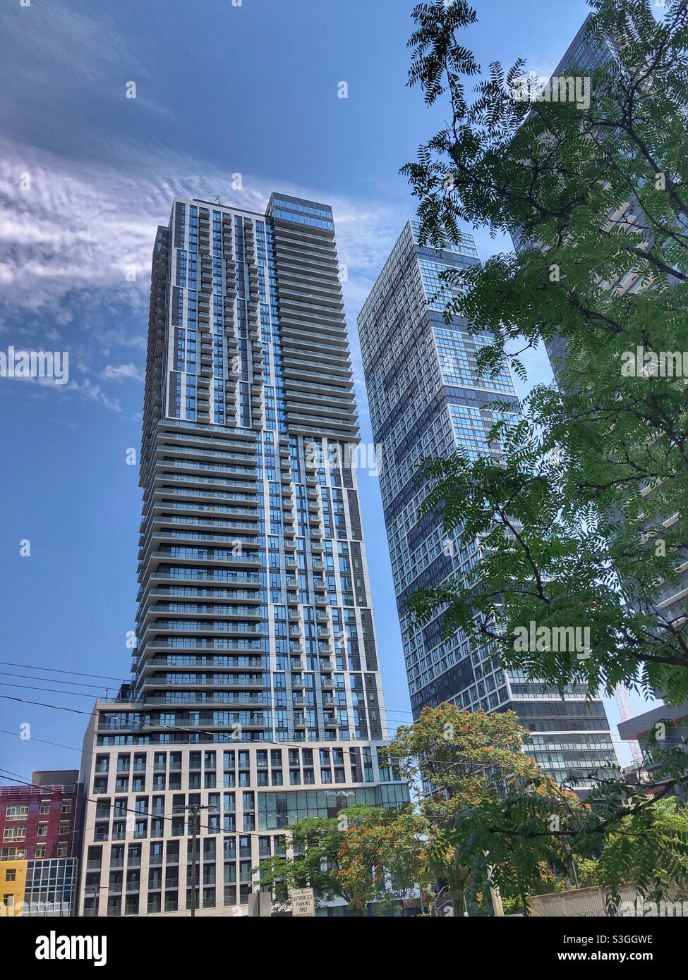 Skyscrapers in a Toronto neighbourhood Stock Photo - Alamy