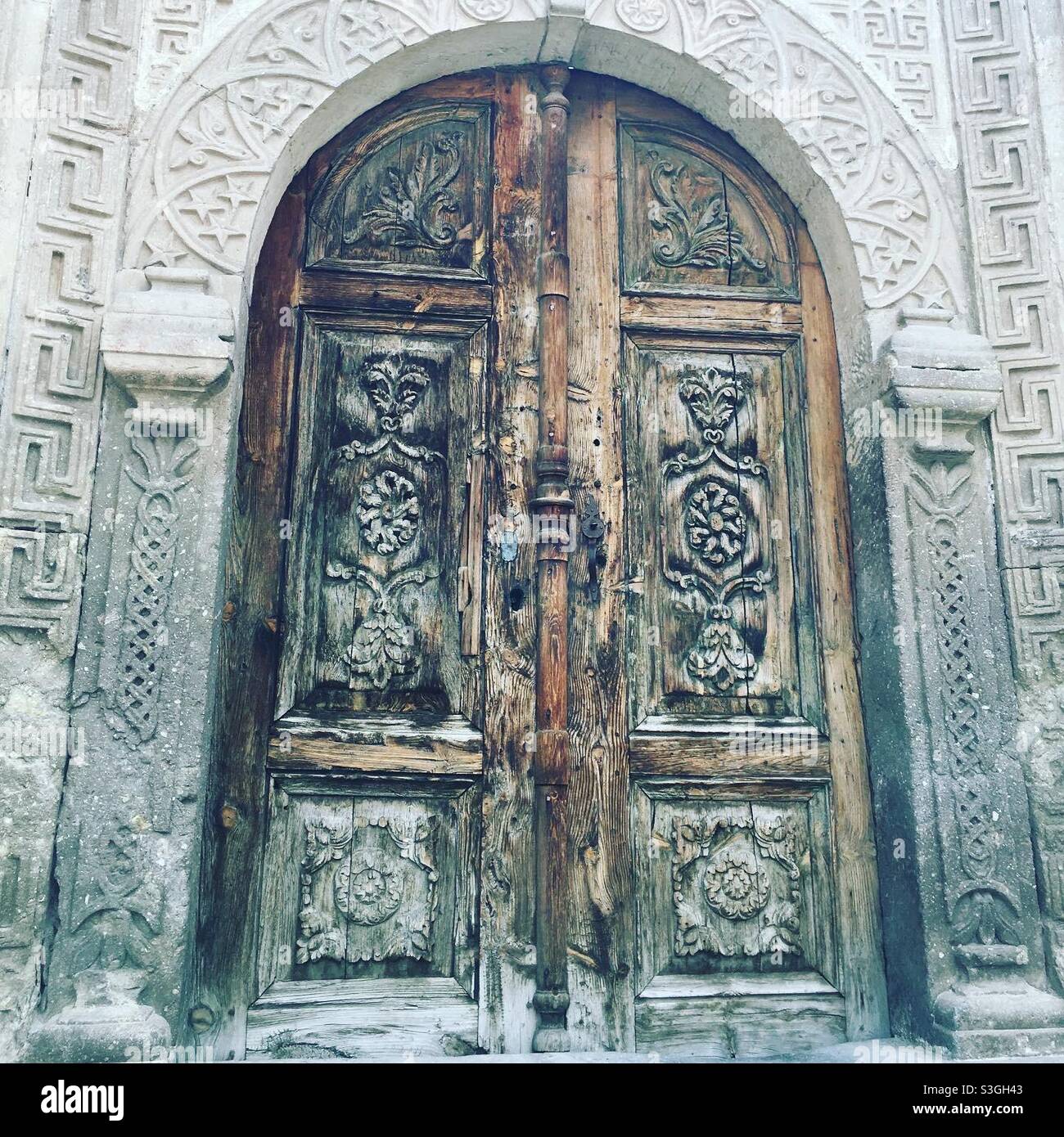 Mustafapaşa dan muhteşem bir Konak kapısı Stock Photo