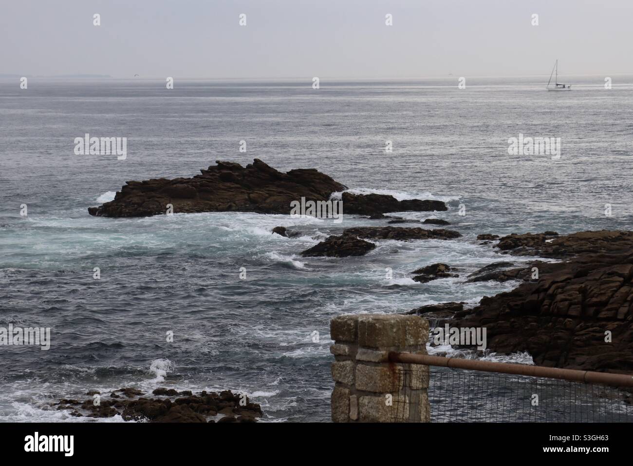 Sea, waves and rocks - Smartphone Captured Stock Image