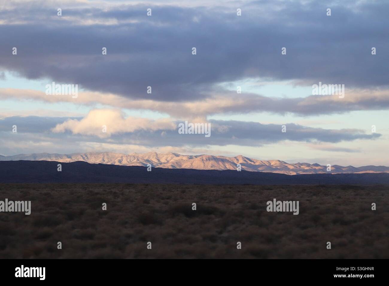 New Mexico Mountain sunset - Smartphone Captured Stock Image