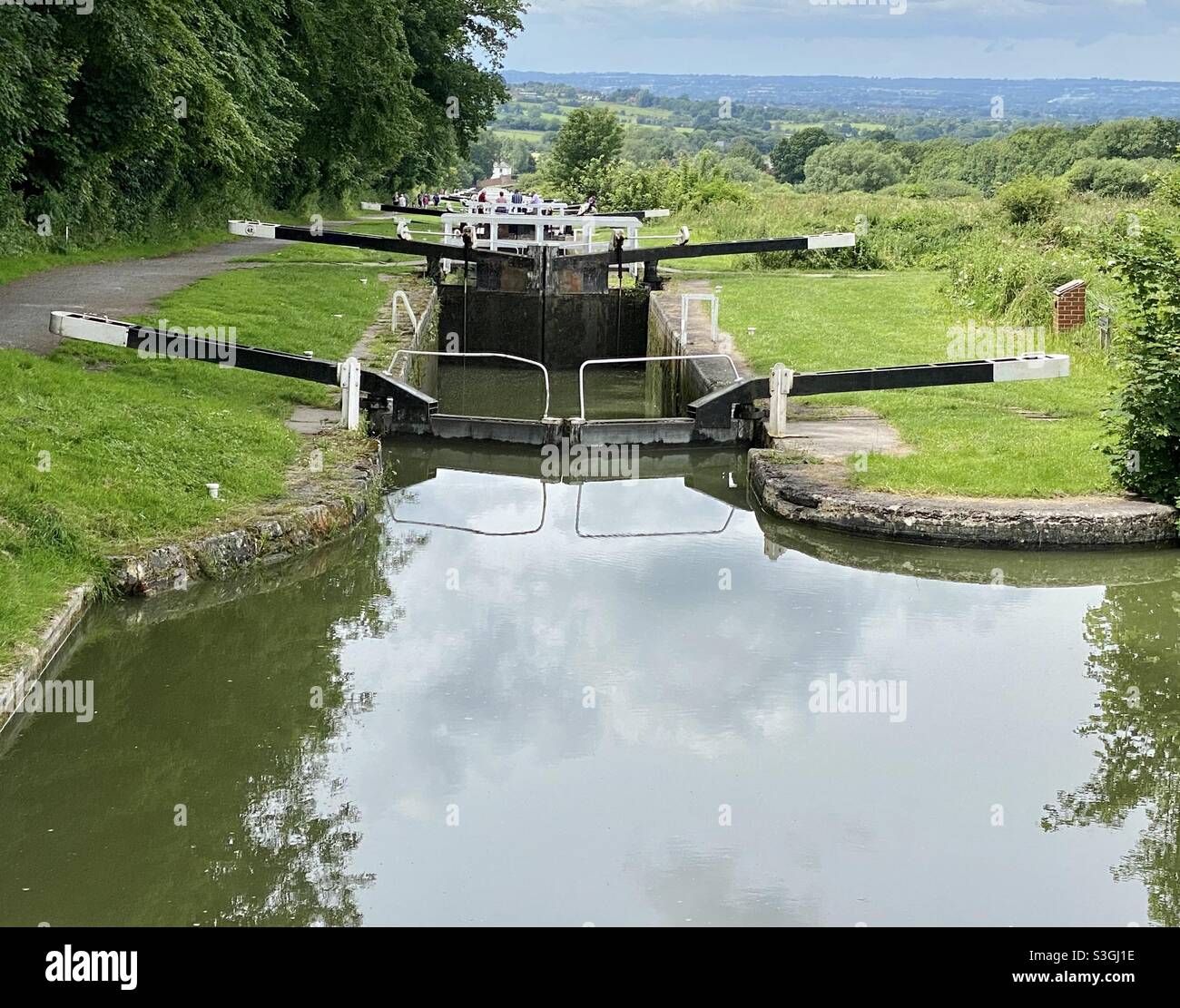 Caen hill locks - Smartphone Captured Stock Image