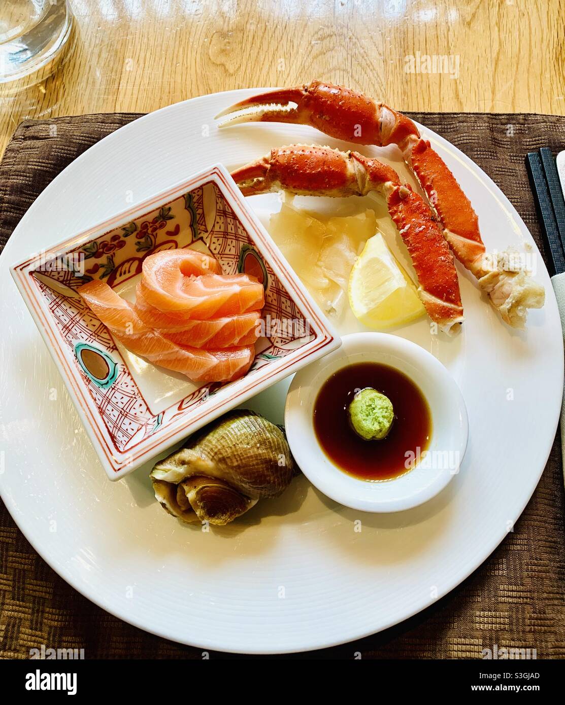 Seafood platter. Stock Photo