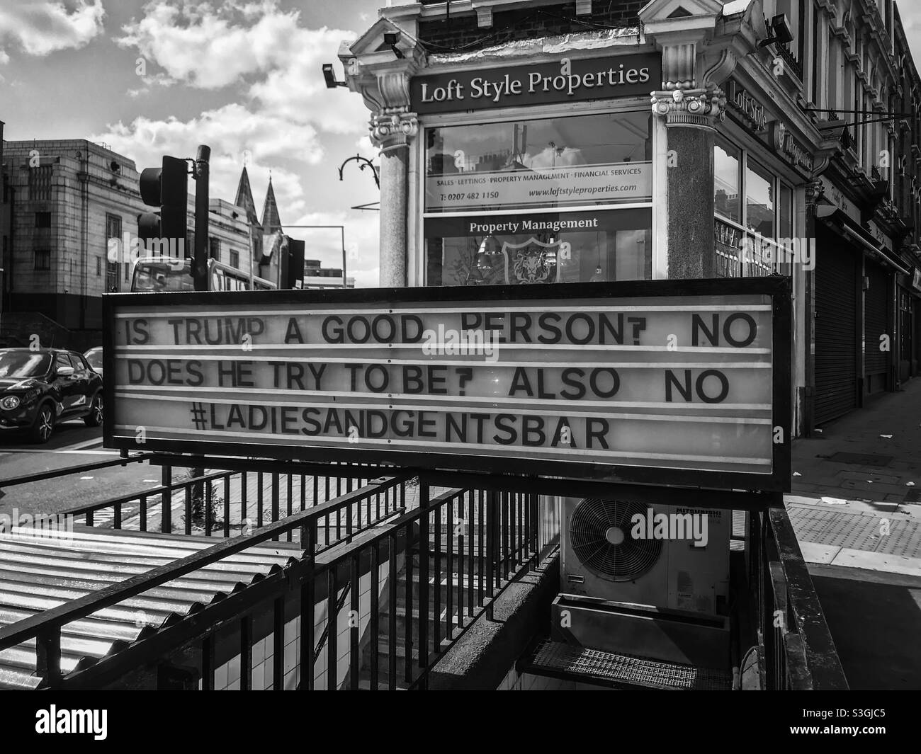 Kentish Town underground bar, London - Smartphone Captured Stock Image