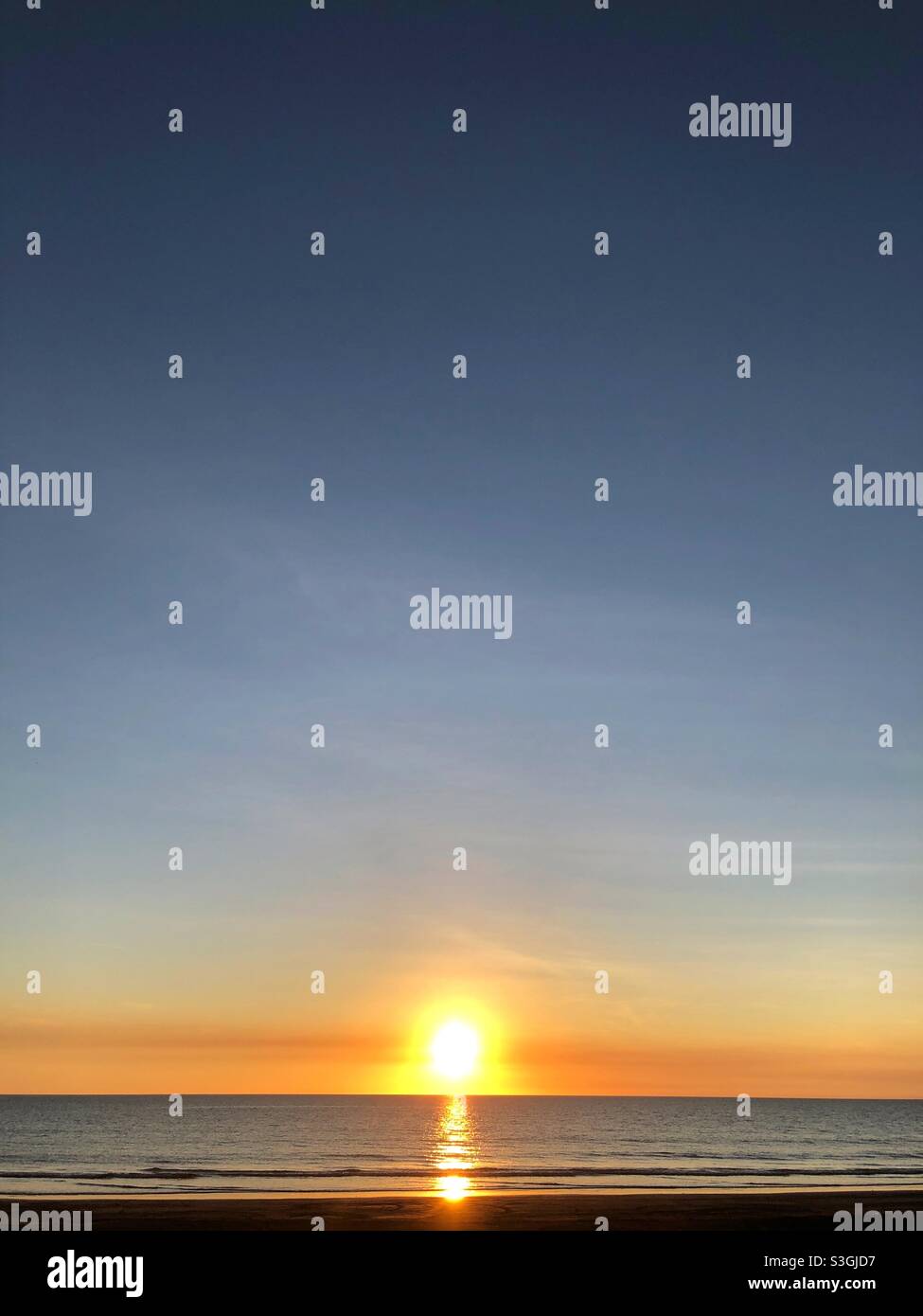 Sunset at the beach - Smartphone Captured Stock Image