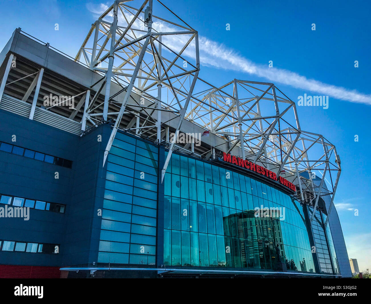 Old Trafford, Manchester United football ground Stock Photo