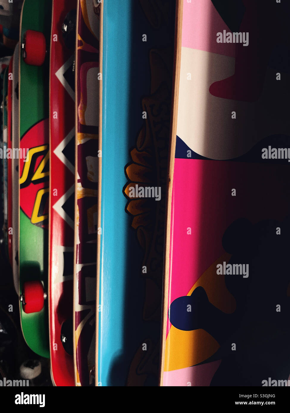 Skateboards on display at the Los Angeles Rams and Los Angeles Chargers  Equipment Room team store at SoFi Stadium, Monday, May 24, 2021, in  Inglewood Stock Photo - Alamy