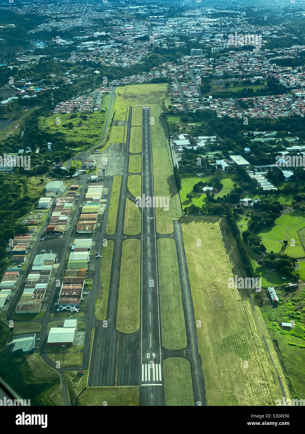 Aeropuerto Internacional Tobías Bolaños, Costa Rica. Stock Photo