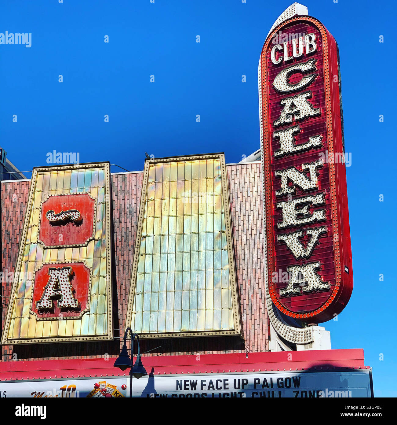 Club Cal Neva Casino, Reno, Nevada, United States Stock Photo