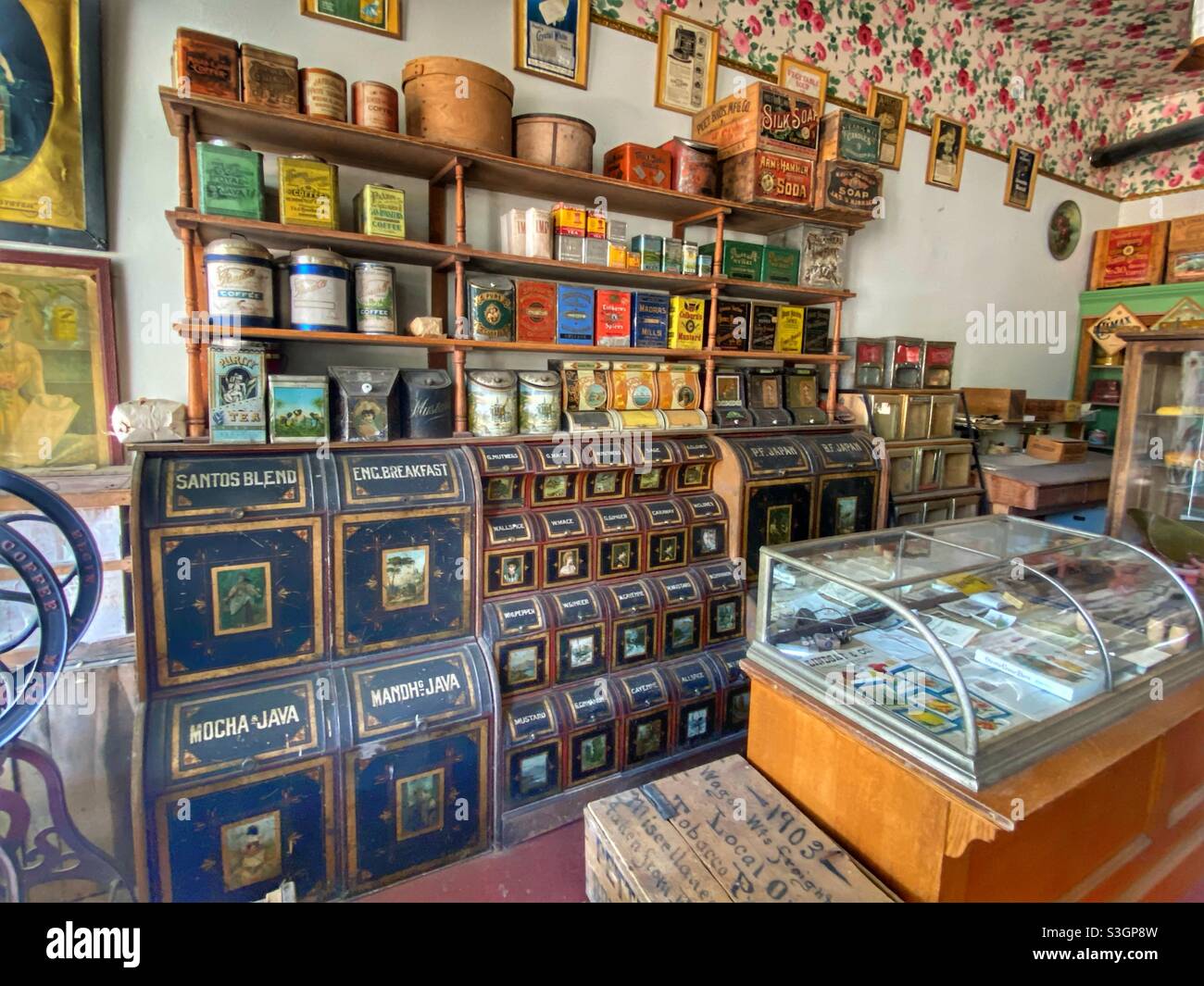 What an old store in the wild west looked. Stock Photo