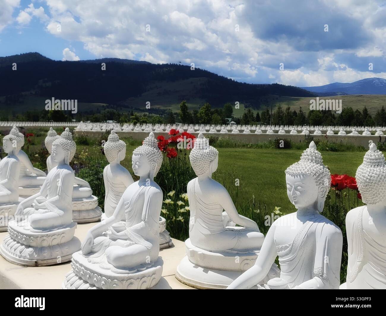 Garden of One Thousand Buddhas, Arlee, MT Stock Photo Alamy