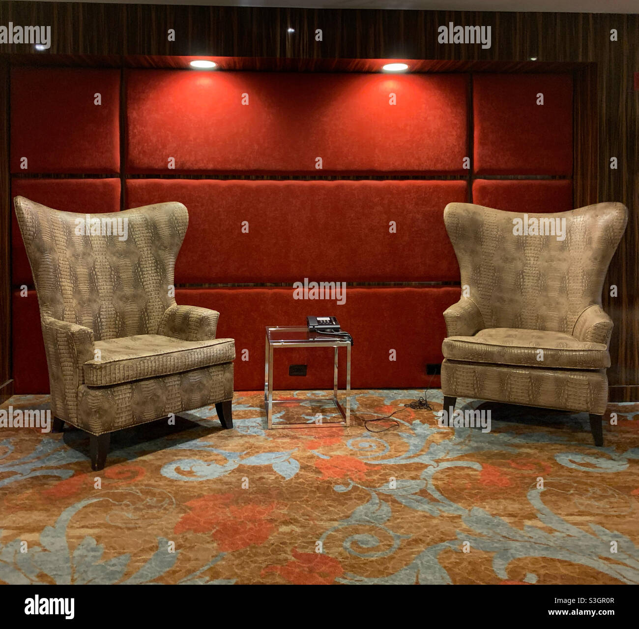 Hall decor, Grand Sierra Resort, Reno, Washoe County, Nevada, United States - Smartphone Captured Stock Image