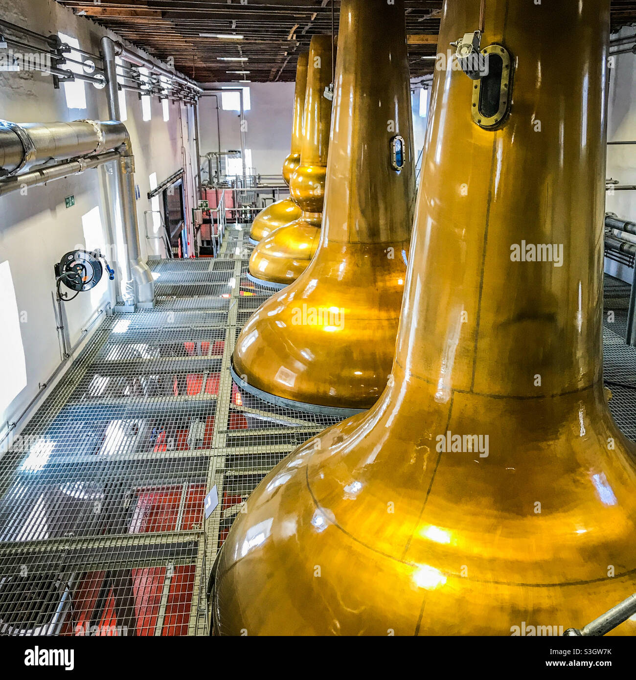 Bladnoch Whisky Distillery in Dumfries and Galloway in Scotland - Smartphone Captured Stock Image