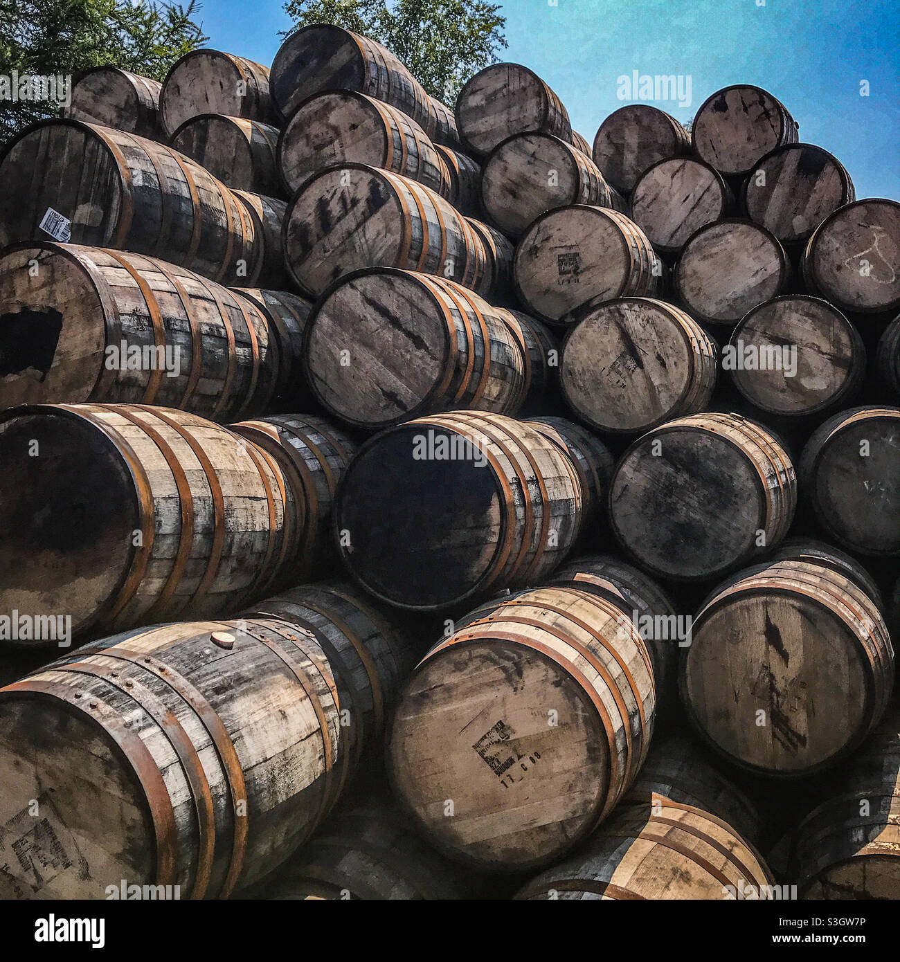 Bladnoch Whisky Distillery in Dumfries and Galloway in Scotland - Smartphone Captured Stock Image