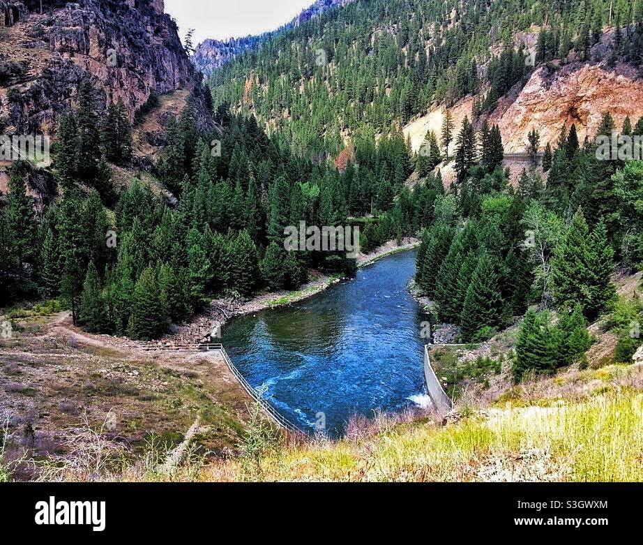 West fork of the Bitterroot River Stock Photo Alamy