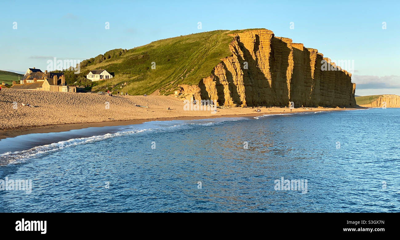 East cliff at West Bay, West Dorset Stock Photo